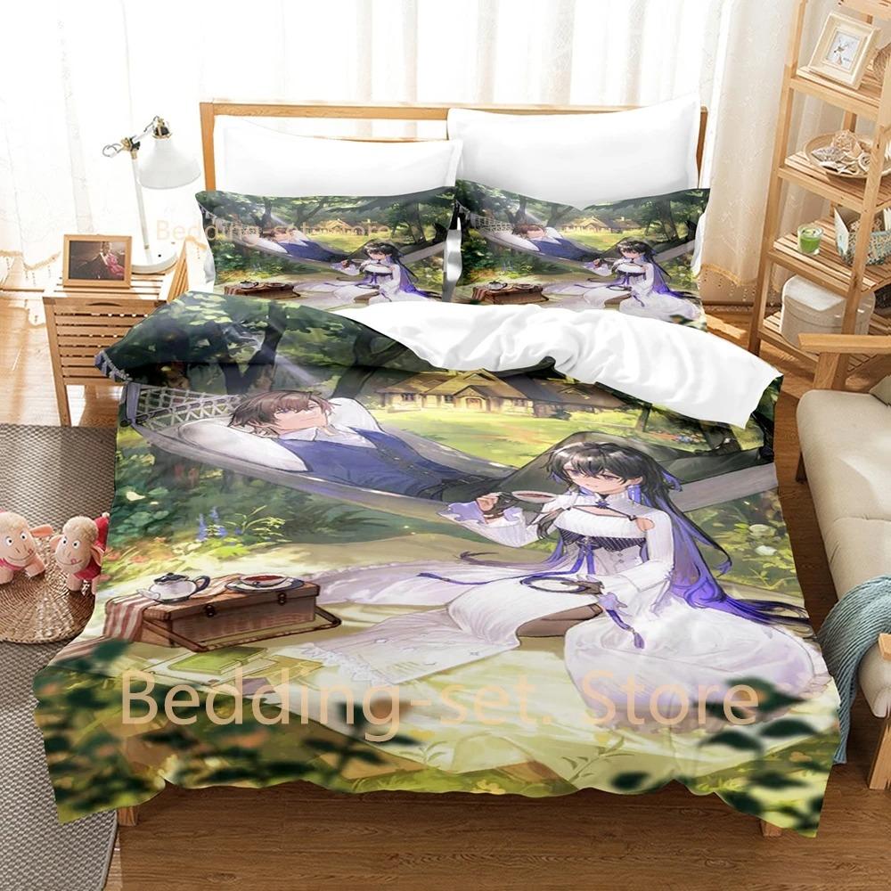 Unnamed Memory Bedding Set Single Twin Full Queen King Size Bed Set Adult Kid Bedroom Duvetcover Sets 3D Anime Bed Sheet Set