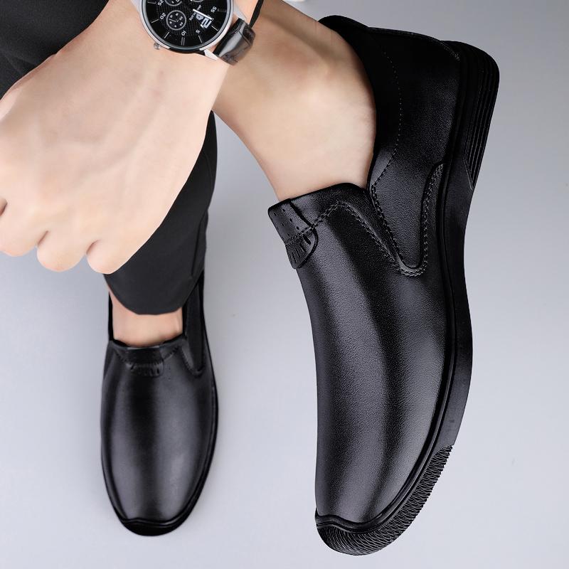 Men  Real Leather Shoes Fashion Men Boat Shoes Brand Men Casual Leather Shoes Male Flat Shoes Business Formal Shoes