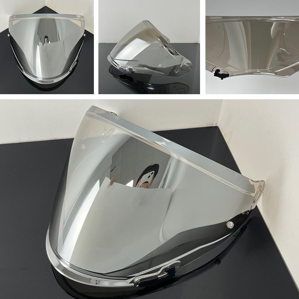 OF603 Motorcycle Helmet Visor: Compatible with OF603 Half Helmet, UV Protection, Plated Mirror Surface for Day & Night Use
