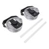 2pcs Replacement Flip Straw Lid with Handle Leakproof Flip Top Water Bottle Lid for 30oz Stainless Steel Cup