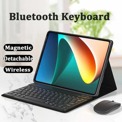 Funda con teclado Bluetooth para Xiaomi 6 Max 14 Redmi Pad SE 2023 11 pulgadas 6 Pro 11 5 Pro 11 pulgadas para Xiaomi Redmi Pad 10.61 Funda con teclado y ratón