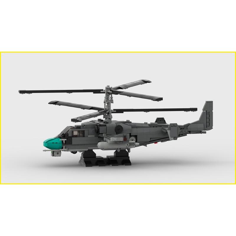 Платиновый Кирпич MOC-57691-2 Модель ударного вертолета Камов КА-52 | 1:Масштаб 34