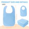 4Pcs Adult Bibs Soft Polyester Adjustable Elderly Feeding Bibs Clothing Stain Resistant Protectors for Adult Men and Women