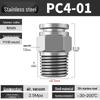 Stainless Steel Pneumatic Air Hose Quick Connect Elbow PC4-01/PL6/8/10/12 Connector