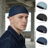Casquette de propriétaire Casquette Docker en Jean Casquette Tang sans Visière Hip Hop Bonnet Uni Casquette Dôme Melon Classique Réglable Quatre Saisons