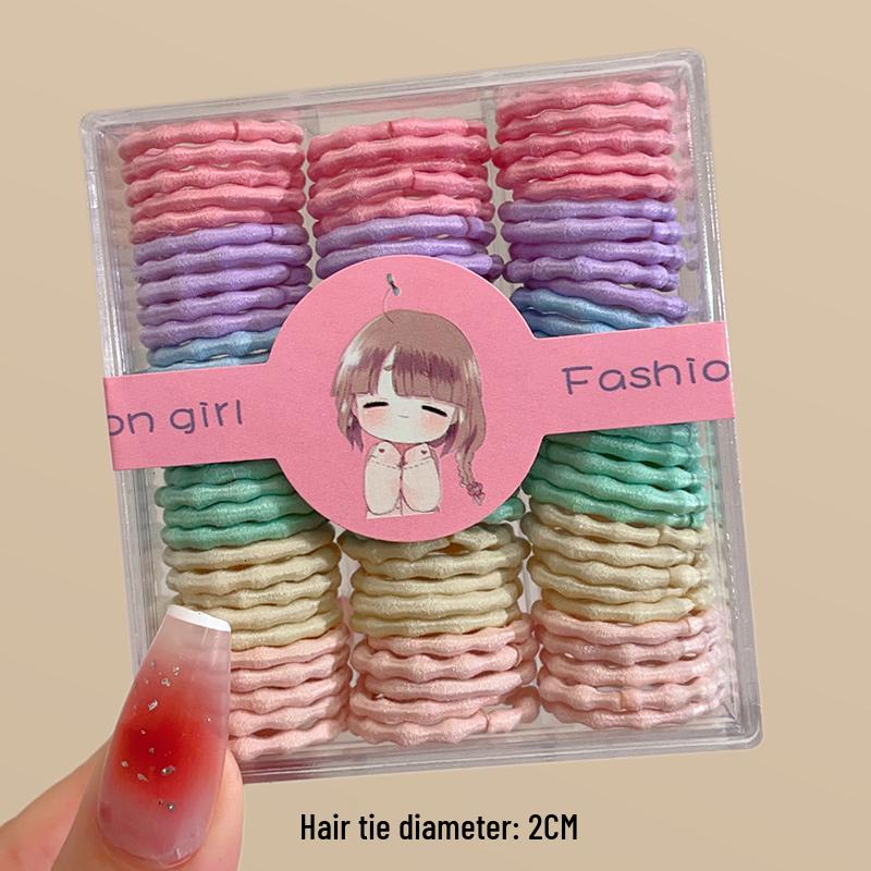 Colorful Elastic Children s Hair Ties - Cute Small Pigtail Rubber Bands