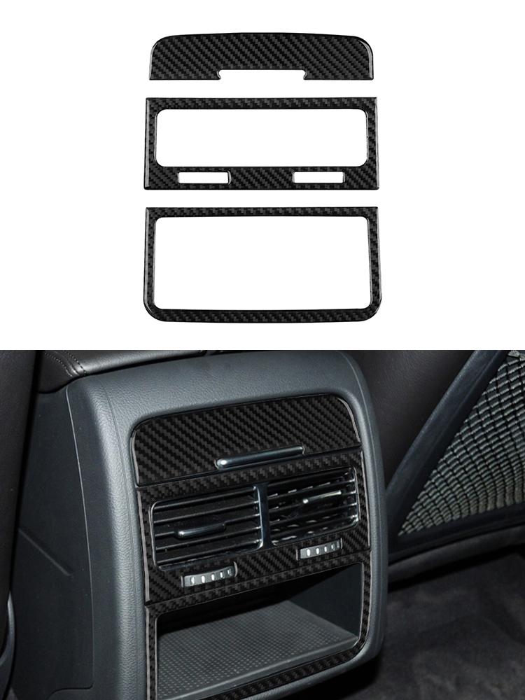 For Volkswagen VW Touareg 2011-2015 Car Carbon Fiber Sticker Version LHD Gear Shift Panel Interior Center control panel door