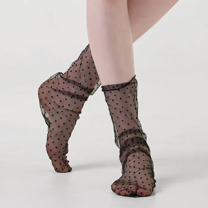 Dot see-through medium socks