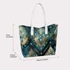 Elegant Geometric Printed Tote Bag for Daily Commute Casual Outdoor Shopping Carry Shoulder Bag