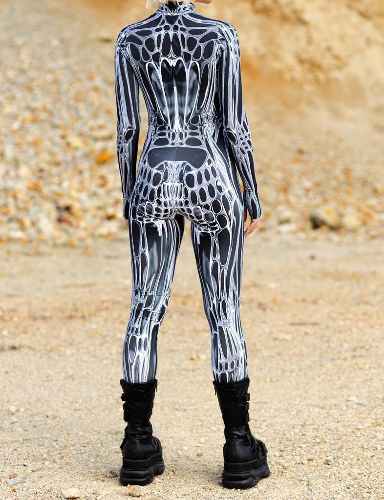 3D-Digitaldruck Bühnenkostüme für Erwachsene, Halloween-Events, Karneval, Mottoparty, Cosplay-Outfit, Pretend Game-Overall