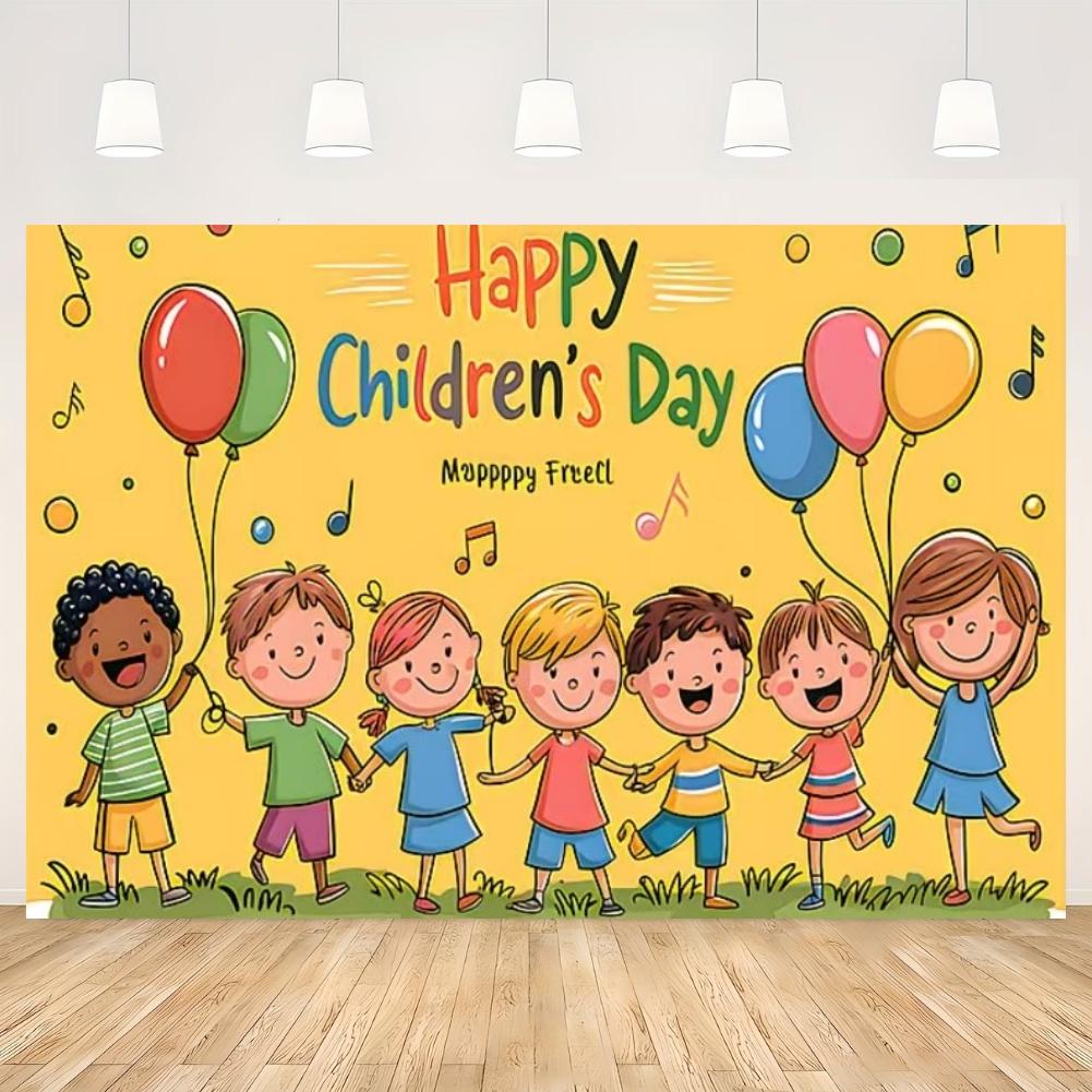 Children's Day Party Decoration Backdrop Feliz Día del Niño Balloon Photography Background Supplies Kid Gift Photo Studio Prop