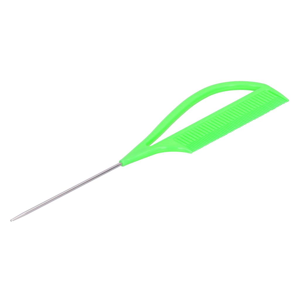 Hair Highlighting Tail Comb AntiStatic Hair Styling Comb for Barber Salon Home(Green )
