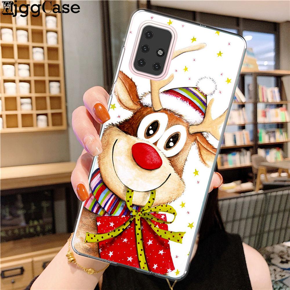 

Мягкий чехол для телефона с Рождеством и Новым годом для Samsung S10 S20 Plus Ultra A10 A20 A30 A40 A50 70 A51 A71 A7 A9 Note 10 Pro A51