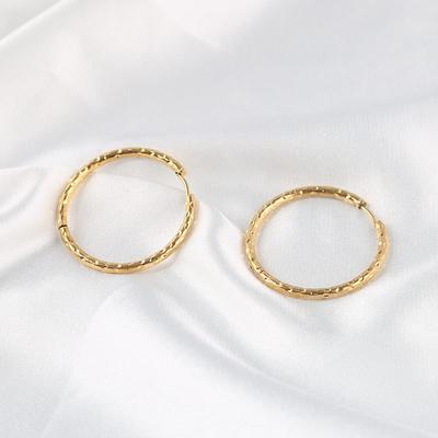 Wind Retro Round Earrings Temperament Simple Cold Wind Niche Design Earrings