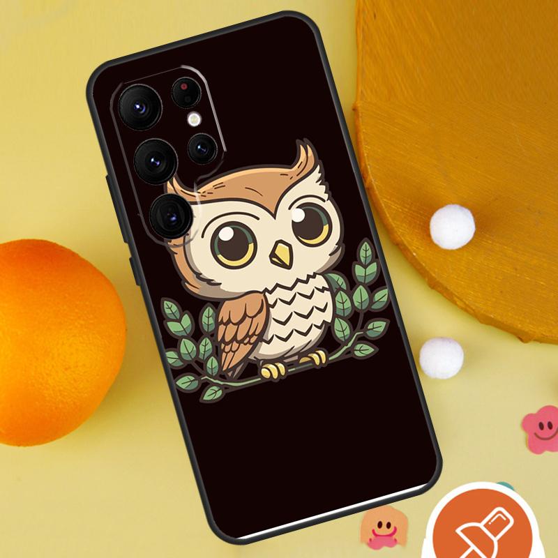 Cartoon Eule Handyhülle Für Samsung Galaxy S25 Ultra S24 S23 S22 Ultra S9 S10 S20 Plus S21 FE Funda Cover