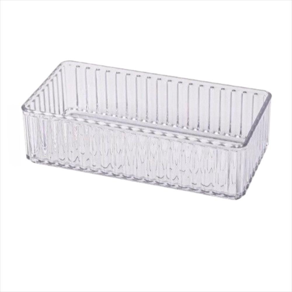 Transparent Desk Drawer Organizer Set Makeup Organize Stackable Makeup Storage Box Easy Access Large Capacity Cosmetic Organizer