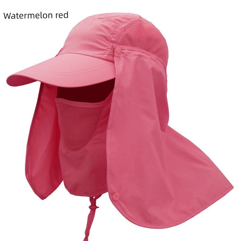 

Men s and Women s Fishing Hat Breathable Outdoor Riding Watermelon Red Adjustable