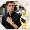Stainless Steel 3ATM Water Analog Stylish Octagonal Quartz Fashion Accessory Perfect Gift for or Boyfriend Men's Watch, Resistant, Display Simple,