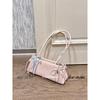 Korean Minimalist Pink Bow Shoulder Bag for Women