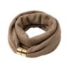 Soft Satin-Texture Magnetic Buckle Scarf Wrinkle-Resistant Neck Warmer Elegant Neck Scarf  Gift