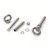 With Ring Eye Screws Silver Ring Expansion Screws  Wire Pipe Clamp