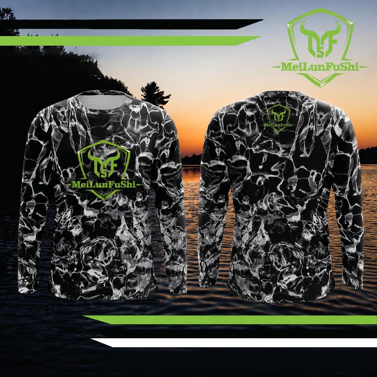 Ungle Tree Bark Camouflage Print Long Sleeve Shirt Men s Hunting Camping Fishing Breathable T-shirt Outdoor Sports Casual Tops S