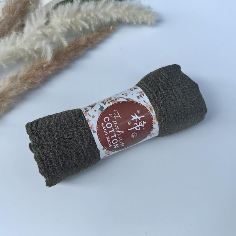 Monochrome Cotton And Linen Scarf, Beard Headscarf, Crumpled Scarf, Shawl, One Piece Will Be Sent On Behalf Of Wj01.