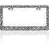 Moon Phases Aurora Forest License Plate Frame Night Sky Stainless Steel License Plate Holder For Front Or Rear Car Tags Funny For Car Decoration