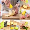 Stainless Steel Potato Chip Slicer Dough Vegetable Fruit Crinkle Wavy Slicer Knife Potato Cutter Chopper French Fry Maker Tools