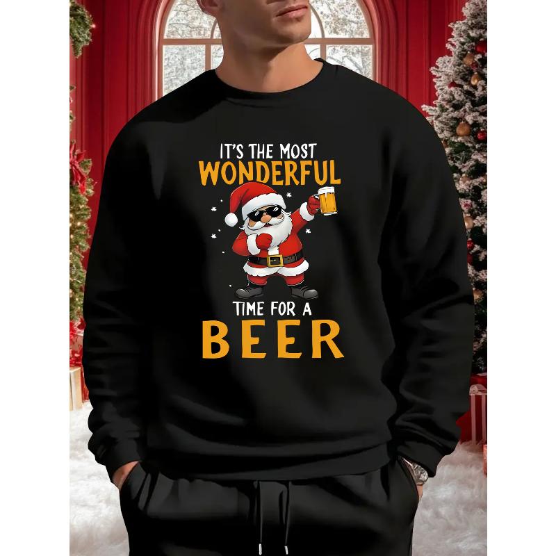 

Printed Crew Neck Sweatshirt, Stylish Casual & Breathable for Streetwear XXL чёрный