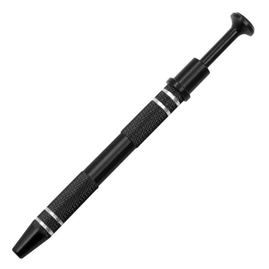 Professional Push In Syringe Type Tweezers 4 Prong Small Bead Grabber Metal Jewelry Catchers Practical Pick-up Tool