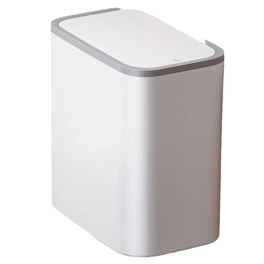 2024 Wall-Mounted Trash Can with Lid for Narrow Spaces - Perfect for Bathroom, Kitchen, or Living Room