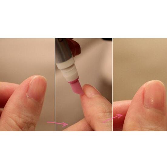 Nail Art Quartz Scrub Stone Odstraňovač kůžičky Pero Pusher Manikúra Polish Tool