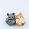 Funny 8Pcs Cute Kawaii Mini Cat Ornament Home Decor Miniature Figurines Toys Garden Animal Statue Children Room Decoration Kids Gift
