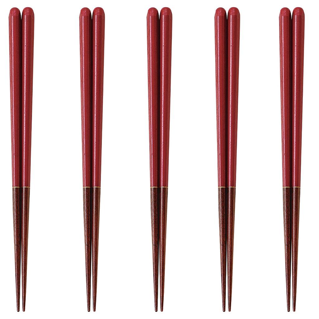 Happy Set of Made In PID1189 J-kitchens Chopsticks, 5, Material Wood, Chopsticks, Japan,