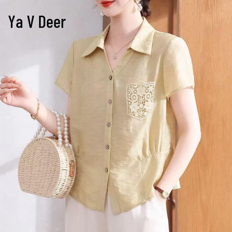 YaLu Women s Summer Short Sleeve T-Shirt Blouse 3XL
