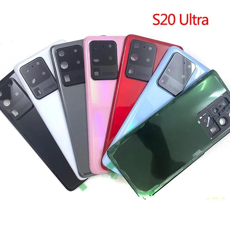 Back Cover For Samsung Galaxy S20 Ultra S20U G988 Battery Cover Housing Glass Cover Back Rear Case