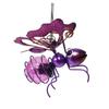 Solar Powered Bee Garden Light Outdoor Decorative Metal Sculpture with Glass Globe for Yard Patio Lawn Pathway Accent Lighting