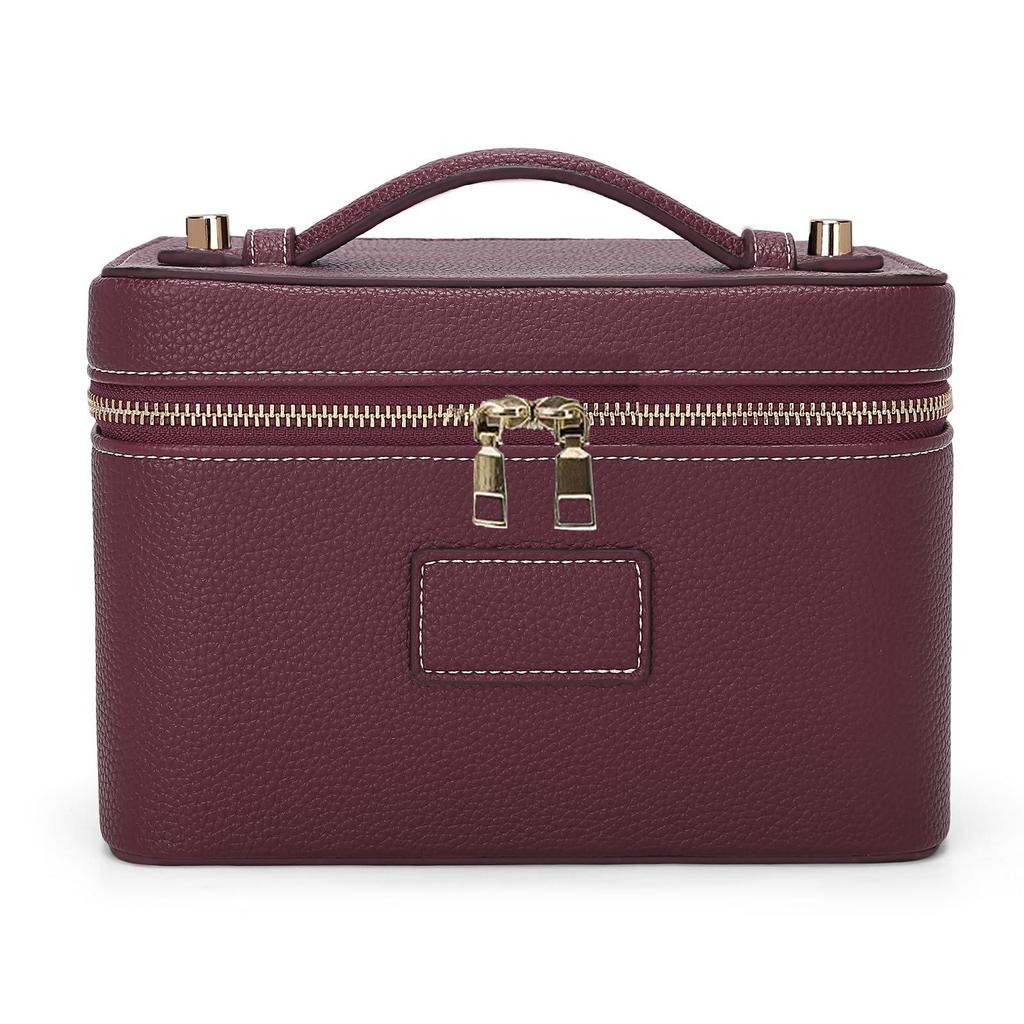 Nuova Borsa Trucco di Lusso Leggero di Alta Qualità Borsa a Mano di Grande Capacità in Pelle PU Borsa da Donna con Scomparti