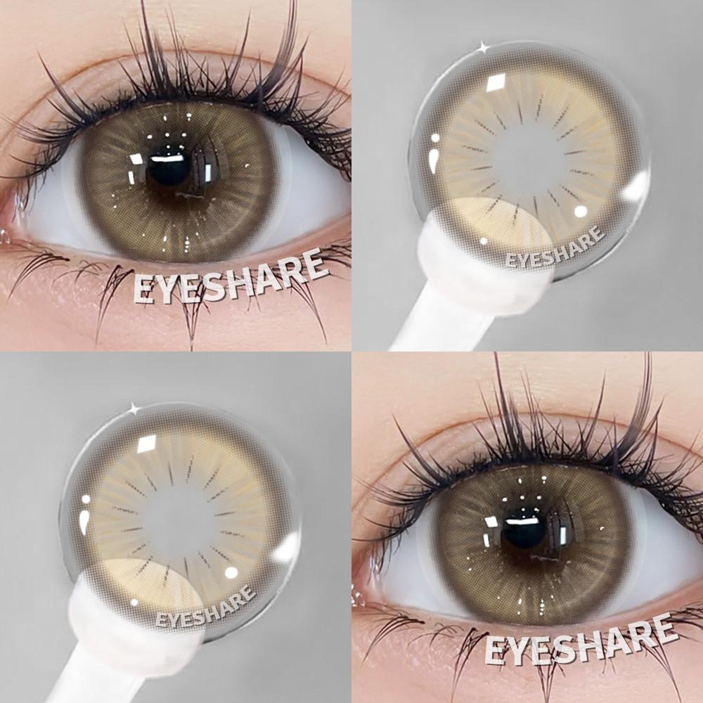 EYESHARE 2pcs THIRA Series Contact Lenses for Eyes Brown/Gray Colored Lens Big Eyes Blue Eyes Lens Beauty Pupils