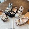 2026Spring and Autumn New Style Children's Girls' Leather Shoes Princess Shoes Fashionable Sequin Leather Shoes Children's Dance Shoes