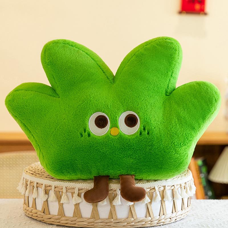 Simulace zelená rostlina panenka panenka velký strom tráva plyšová hračka děti spící házecí polštář dárek k narozeninám