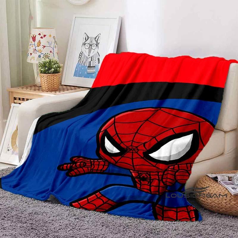 2026 New Cartoon Spider-Man Blanket - Soft, warm, perfect for naps, sofas, offices, beds, and camping - A gift choice for all se