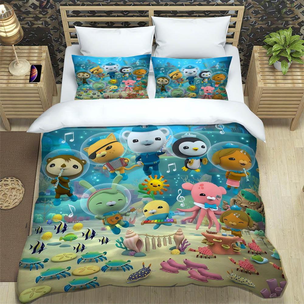 3D The-Octonauts Printed Bedding Sets Exquisite Bed Supplies Set Duvet Cover Comforter Set Bedding Set Luxury Birthday Gift