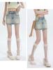 2025 High Waist Spicy Denim Minirock - Schlankmachend, Blicksicher, A-Linien-Passform für Damen