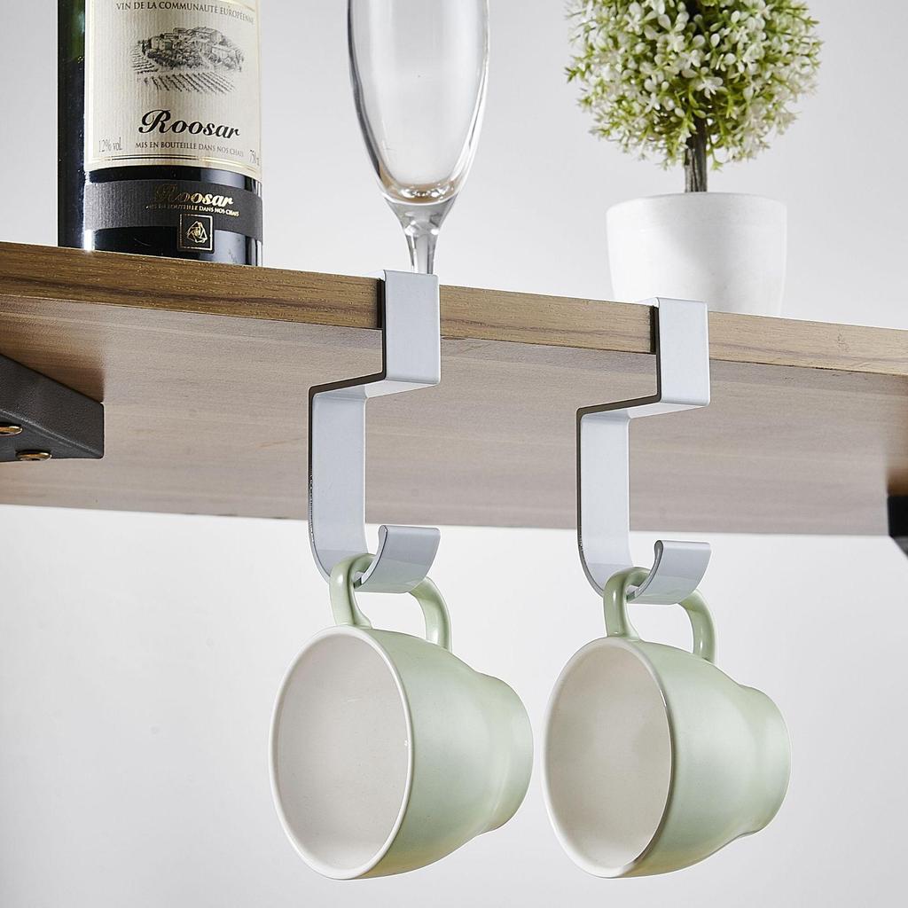 1pc 5-Shaped Aluminum Alloy Wall Hooks Bag Holder For Table Side Hanger Bag Hook Non-Sticky Removable Hook Detachable Hook