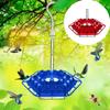 New Plastic Hex Hanging Hummingbird Feeder Handmade Bird Feeder For Outdoor Garden Yard Decoration Gift For Bird Lovers 4 Colors