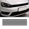 5 Stück Auto Frontklappe Kühlergrill Reflektierender Aufkleber Streifen für VW Golf 6 7 Tiguan Polo GTI Auto Außen Styling Dekoration Zierleiste Aufkleber