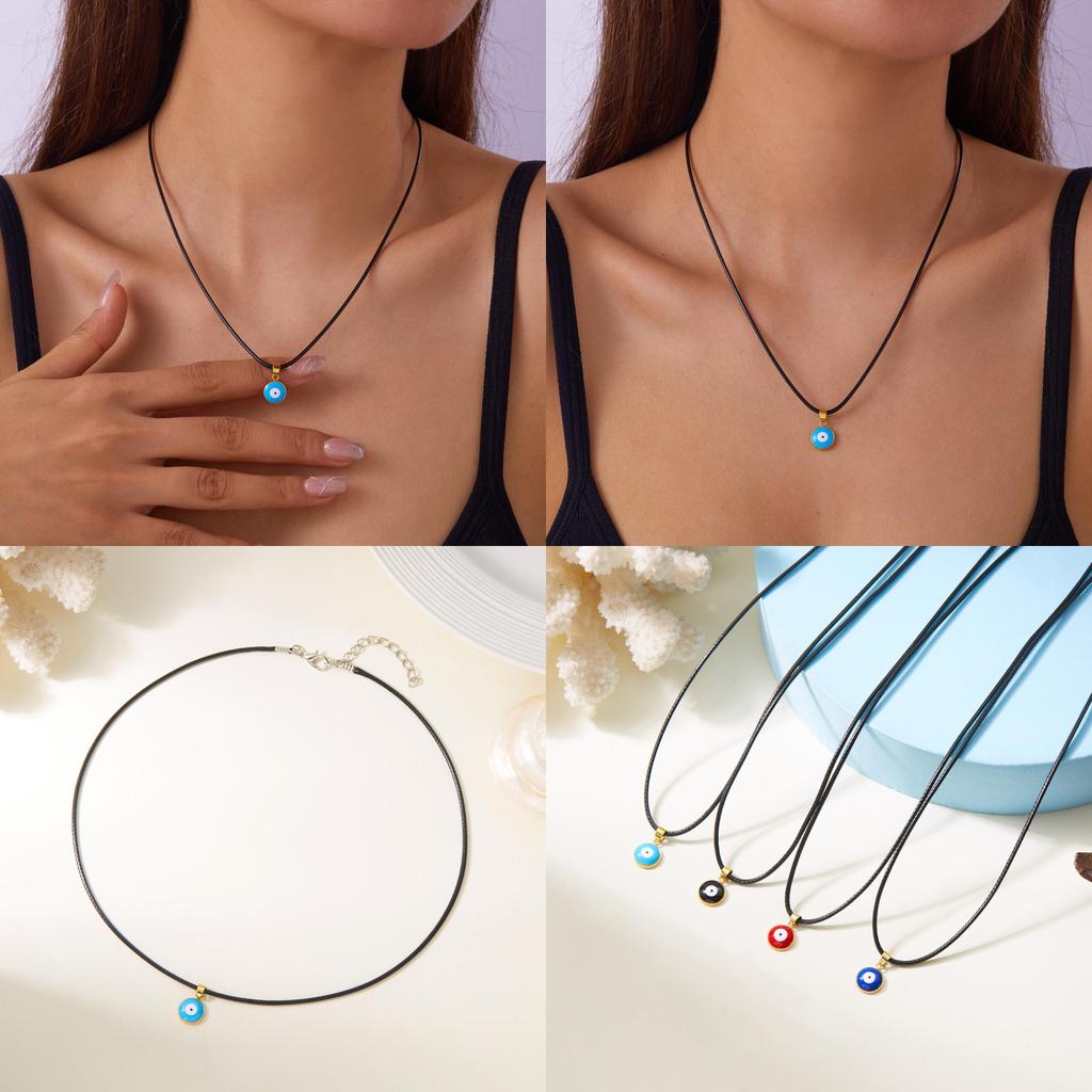 Unique Eye Pendant Jewelry With Electroplated Alloy For Women