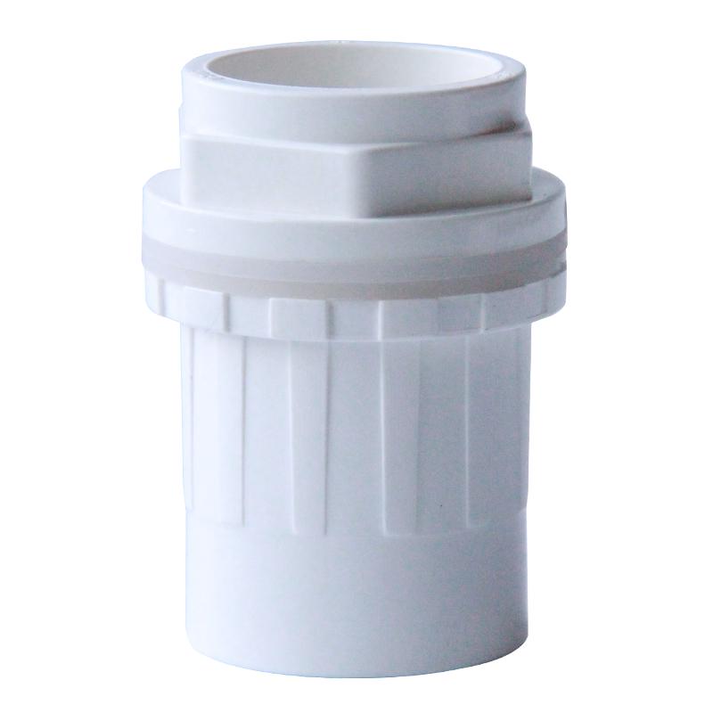 PVC Fish Tank Inlet/Outlet Waterproof Connector with Extended Male/Female Threads